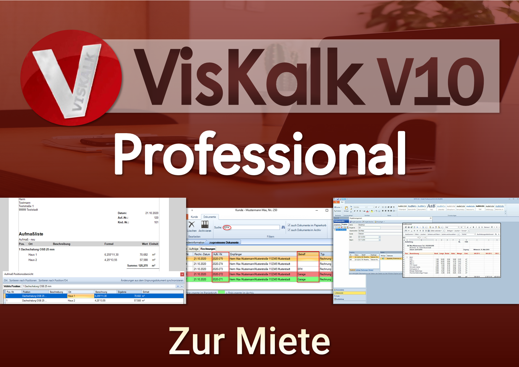 VISKALK V9 Professional - zur Jahresmiete