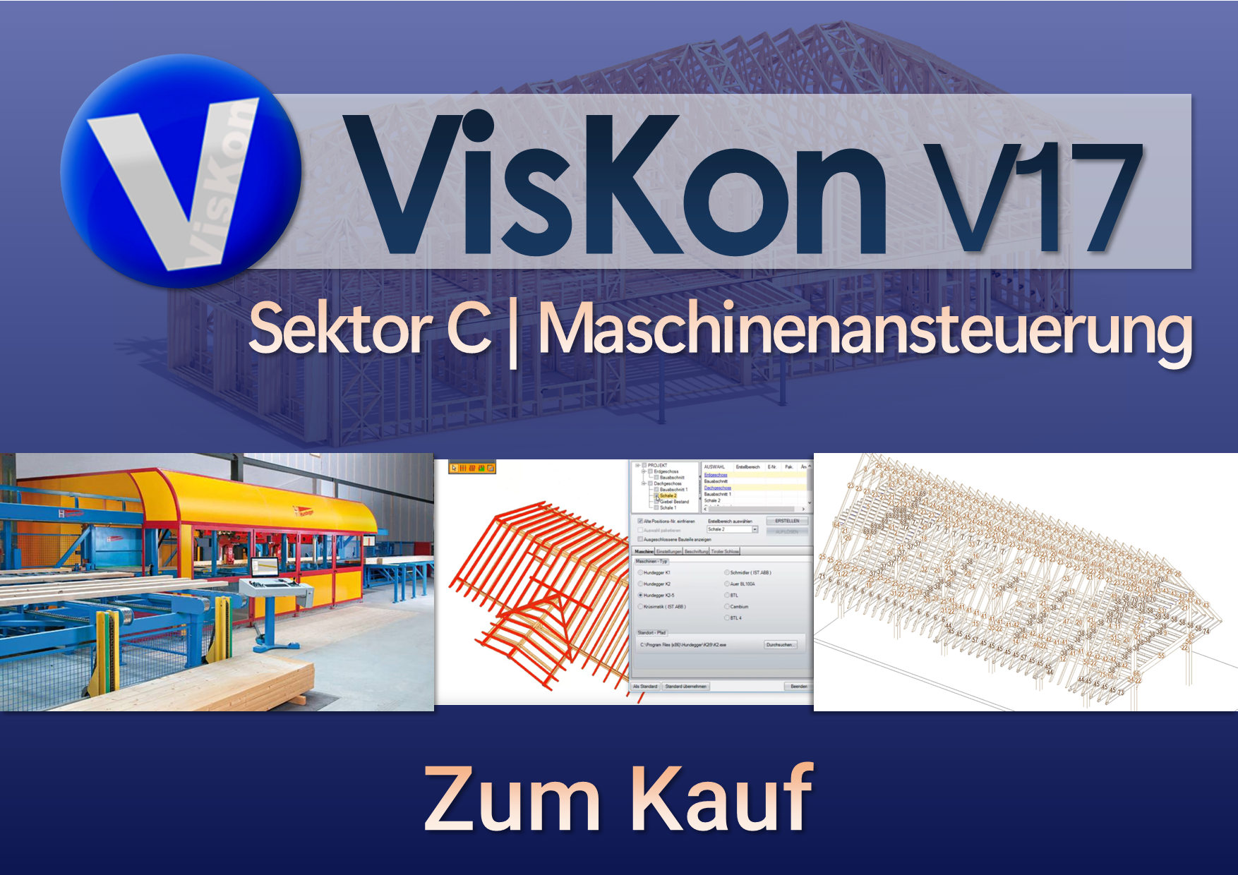 VISKON V17 3D-CAD/CAM - Sektor C (Maschinenansteuerung) | Zum Kauf