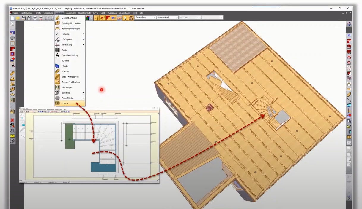 SCALINATA PRIMA - ARCHITEKTUR TREPPE | 3D-Software zur Treppenerstellung