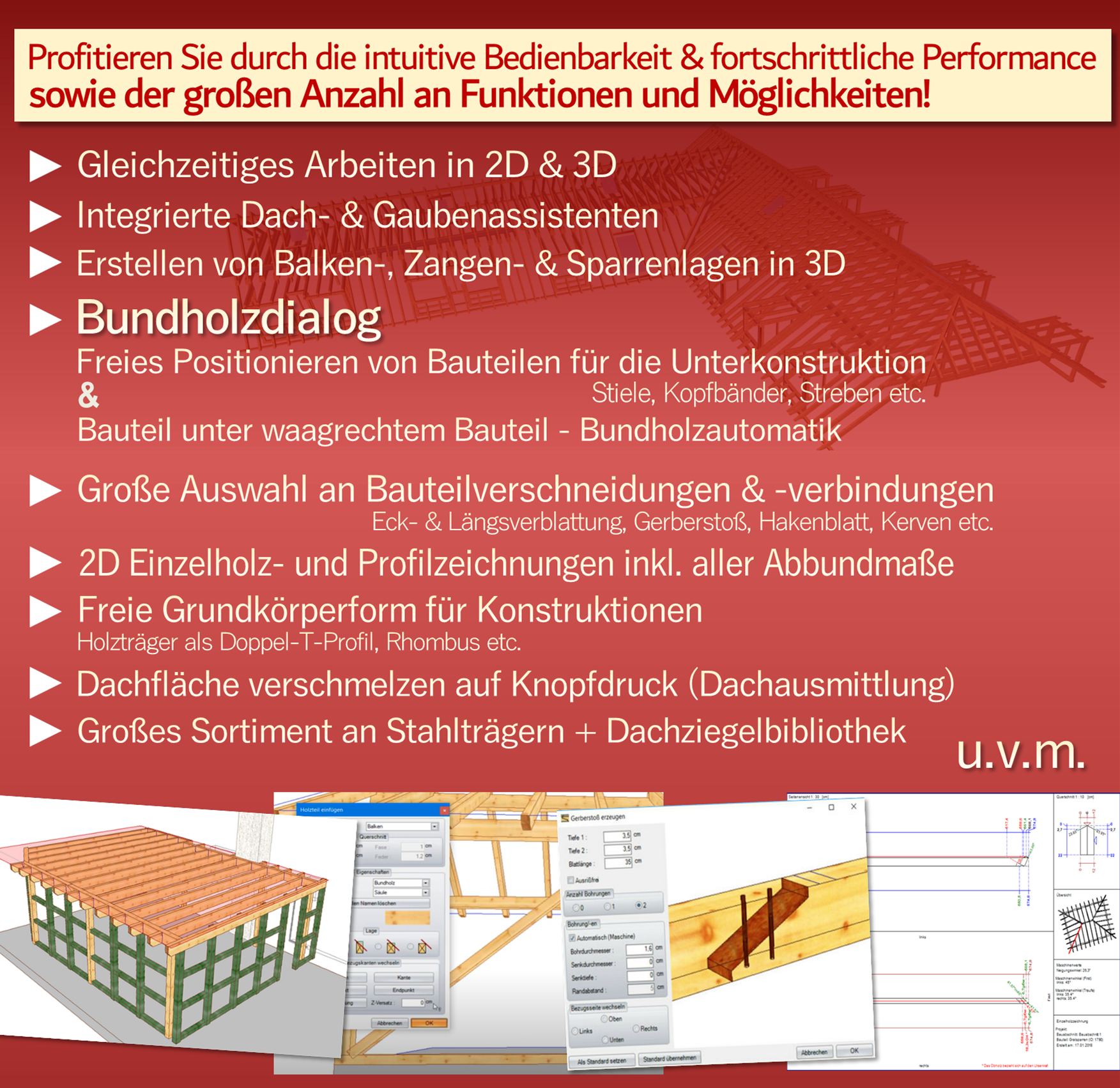 LIGNIKON Large V16 | 3D-CAD Holzbausoftware für Tragkonstruktionen & Abbund | Zur Miete