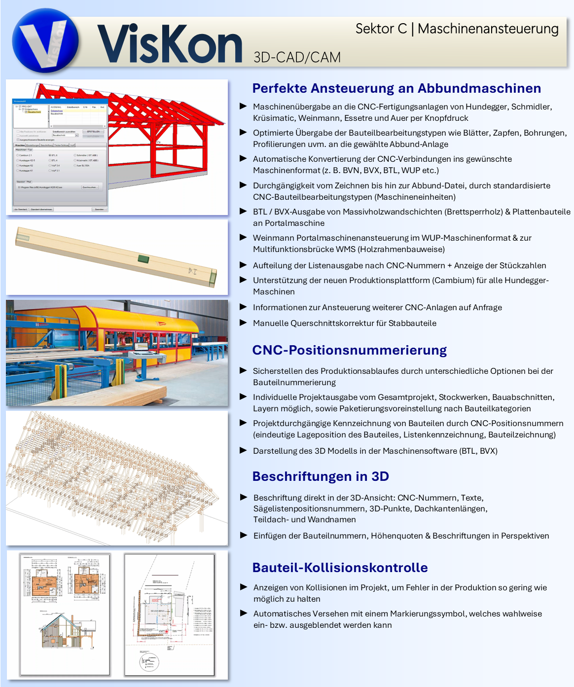 VISKON V17 3D-CAD/CAM - Sektor C (Maschinenansteuerung) | Zur Miete