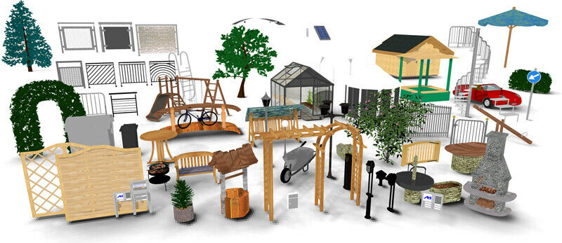 3D Objekt GALA PLUS Komplett Paket | Zubehör ArCon - Gestaltung Garten & Landschaft