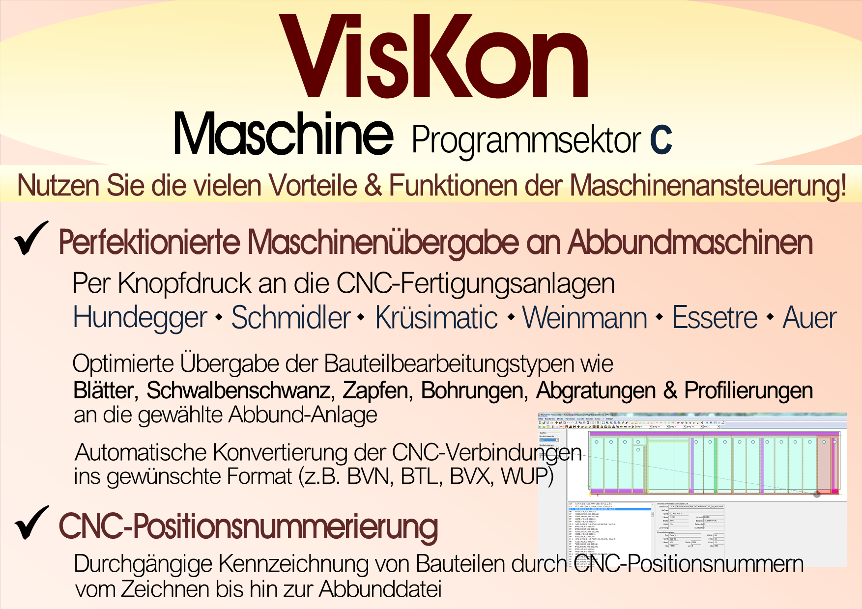 VISKON V15 3D-CAD/CAM | Sektor C - MASCHINE | Jahresmiete mit Softwarepflege & Wartung 