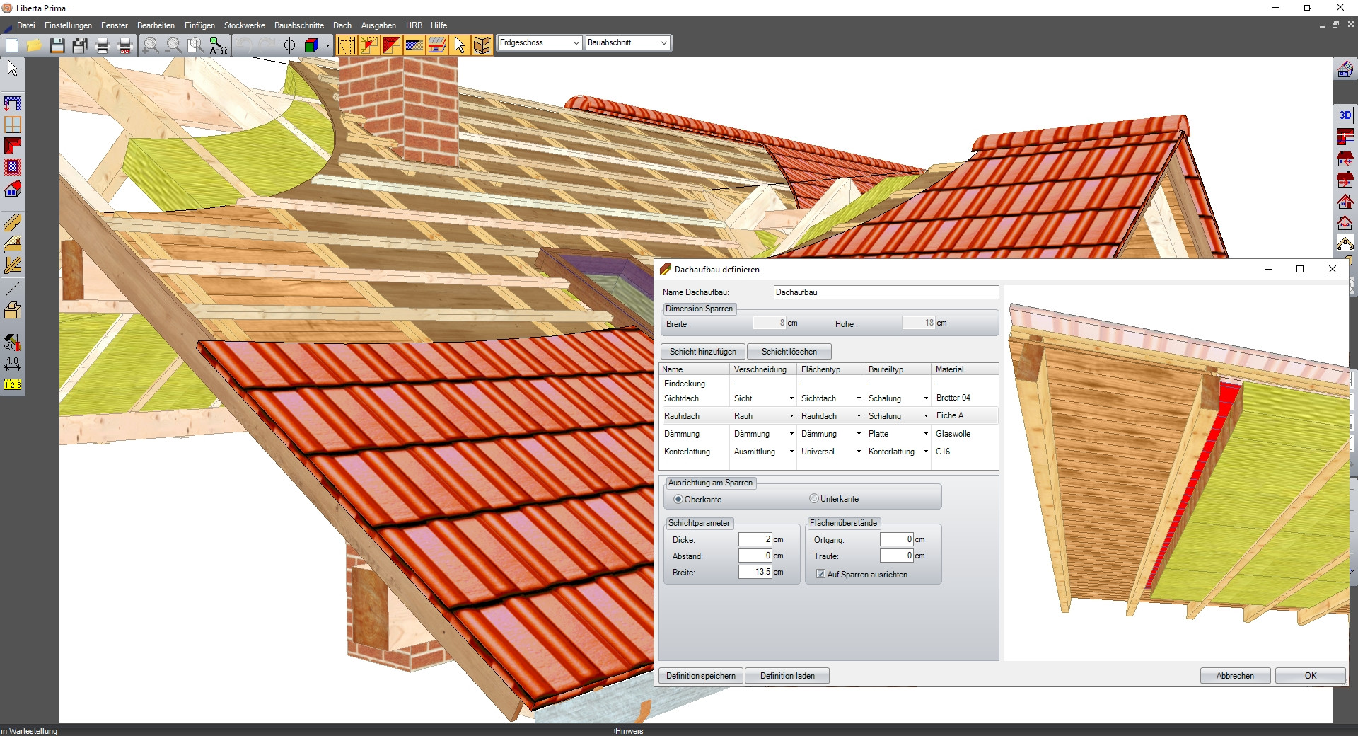 LIBERTA Prima V18 | 3D Dach- & Holzbausoftware | zum Kauf