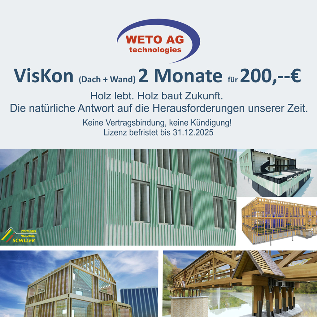AKTION: VISKON V19 3D-CAD/CAM - Sektor A+B | zur Miete für 2 Monate