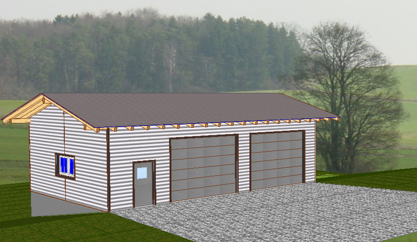 TimTV Stadion 1 eckig mit abstehendem Dach - - 3D Warehouse