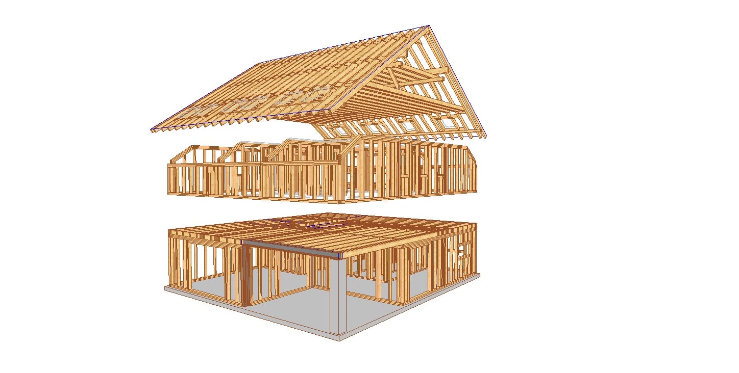 VISKON V18 3D-CAD/CAM - Sektor A (Abbund-/Holzbau CAD) | Zur Jahresmiete