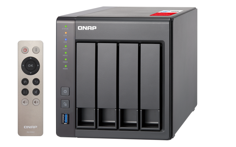 Datensicherungssystem | QNAP TS-451+-8G NAS System 4-Bay, 4TB inkl. 4x 1TB Seagate ST1000VN002
